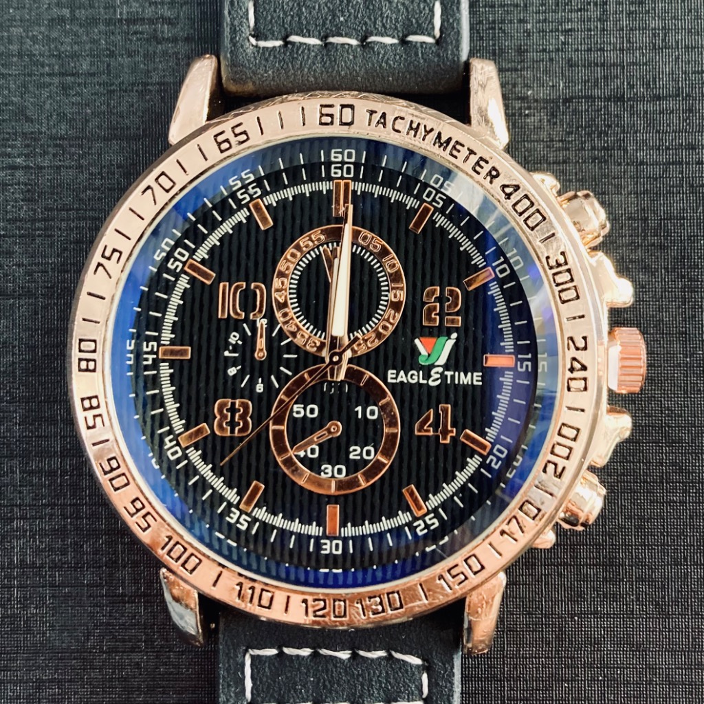 ساعت eagletime رنگ مشکی برنزی 39G - تصویر 2